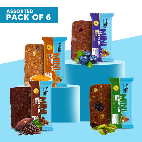 Beyond Food Mini energy bars - Assorted | Pack of 6 | 6x30g