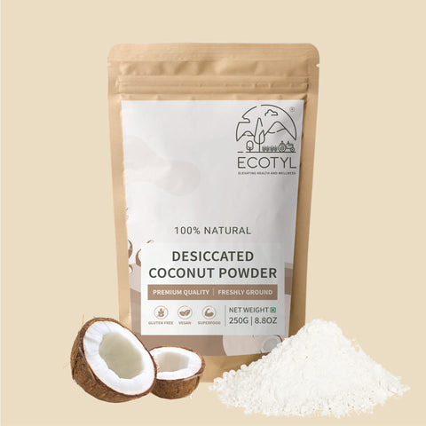 Ecotyl Desiccated Coconut Powder | Unsweetened | 250g