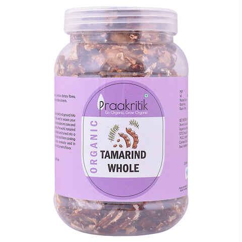 Praakritik Organic Seedless Tamarind Whole 500G