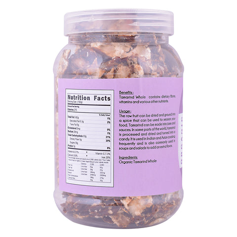 Praakritik Organic Seedless Tamarind Whole 500G