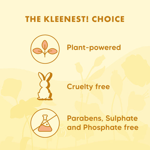 Kleenest Natural Dishwashing Liquid with Lemon Odour Busters | Removes Tough Grease, Soft on Hands | Plant-Derived Actives, LABSA & Paraben free | Safe for Baby & Pet Utensils | 5 Litre pack