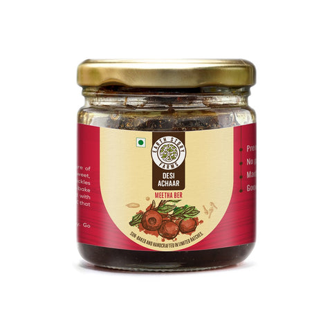 Earth Story Farms Desi Achaar | Meethi Ber | Indian Jujube | Kul Achaar | No preservative pickles | 200 g