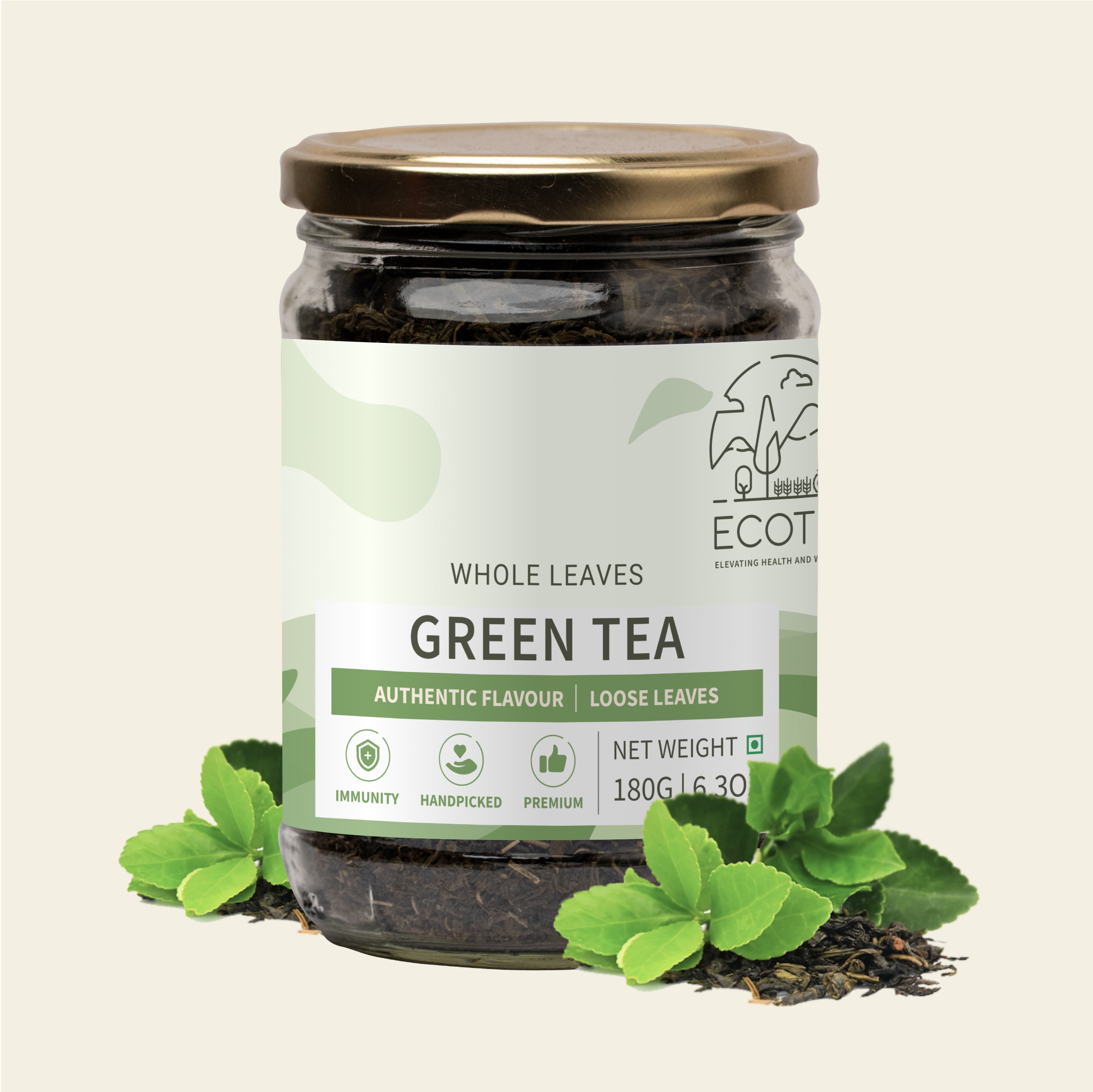 Ecotyl Green Tea Leaves | Natural | Handpicked | 180g