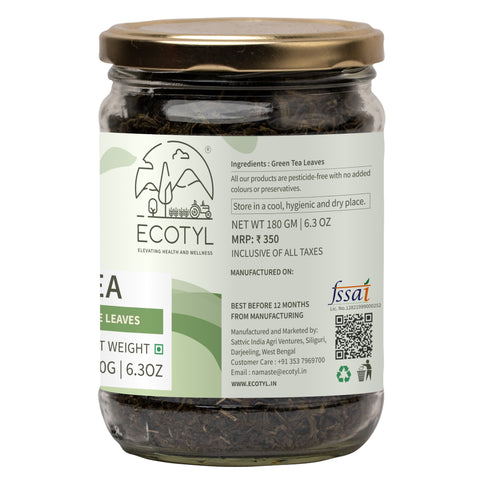 Ecotyl Green Tea Leaves | Natural | Handpicked | 180g