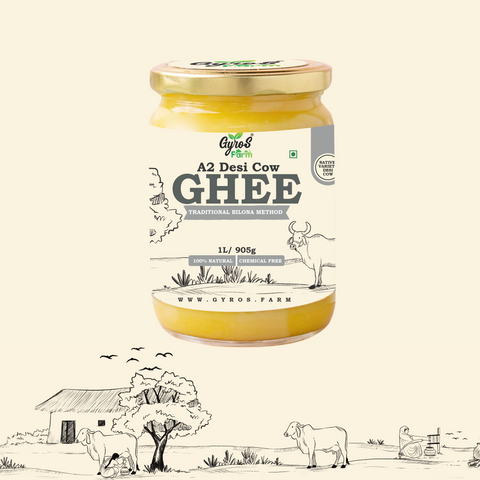 Gyros Farm | A2 Desi Cow Bilona Ghee Made From Curd