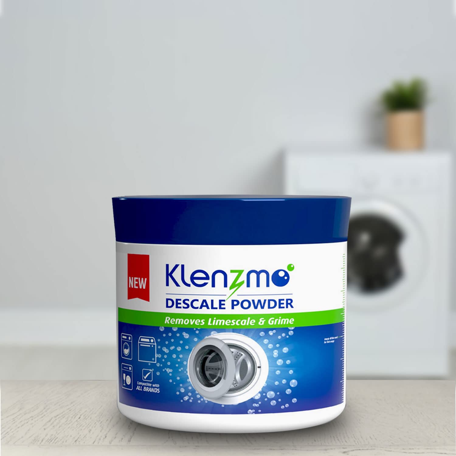 Klenzmo Washing Machine Cleaner and Descaler | Limescale Remover | Descalling Powder | 300 gm