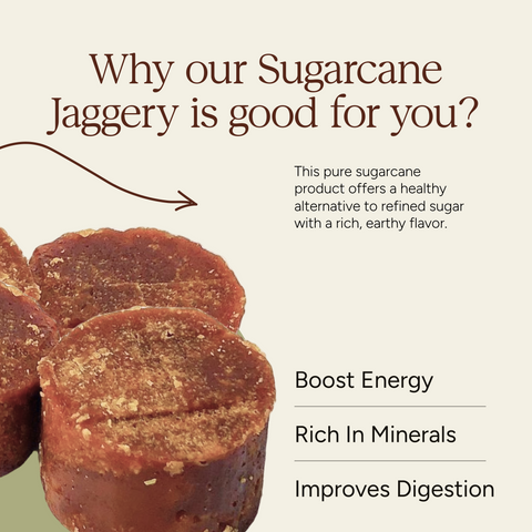 Soil Origin Sugarcane Jaggery Block | 900 gm