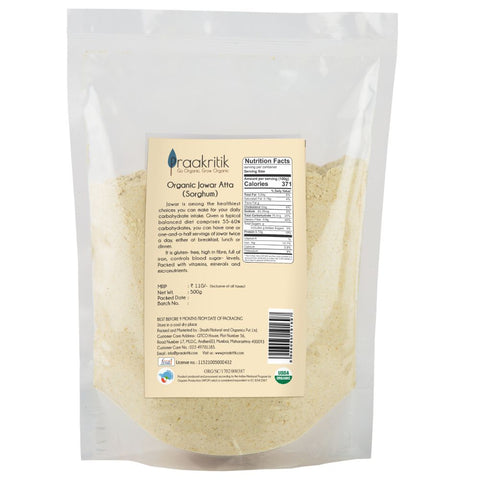 Praakritik Organic Jowar Atta 500 G