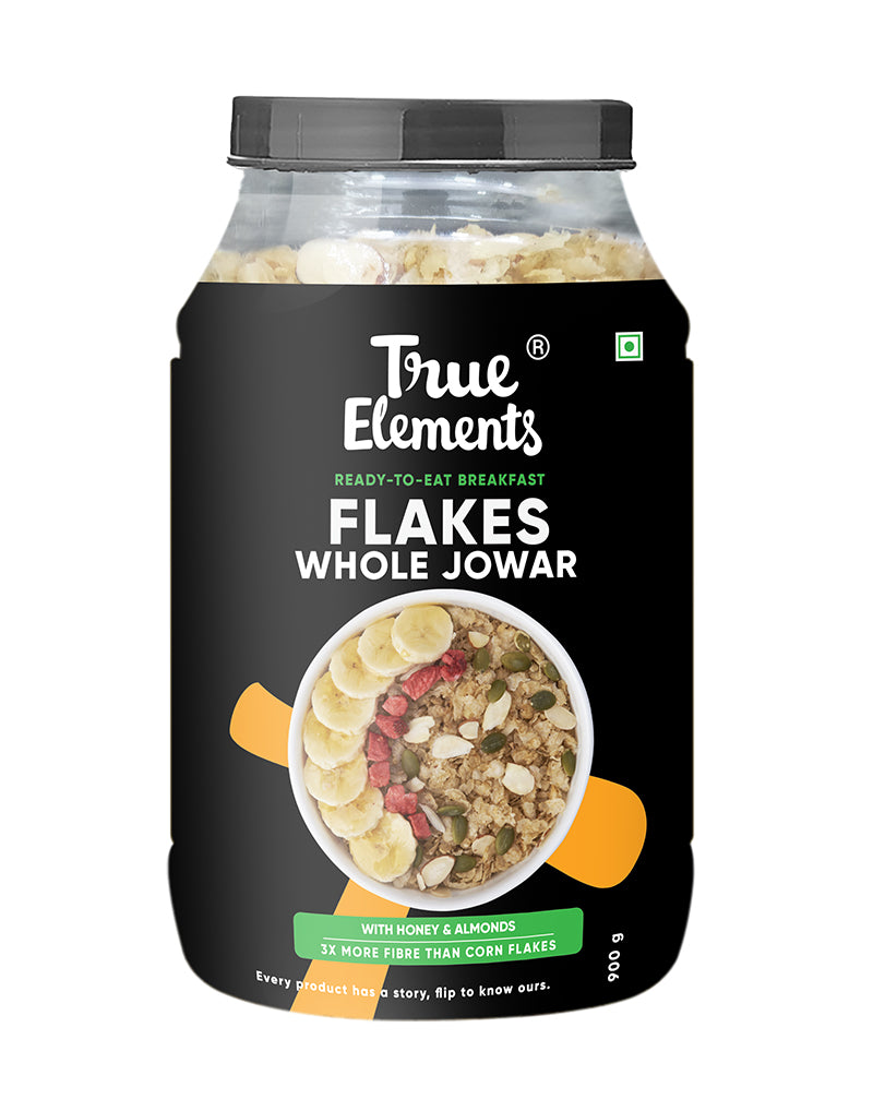 True Elements Jowar Flakes with Honey And Almonds