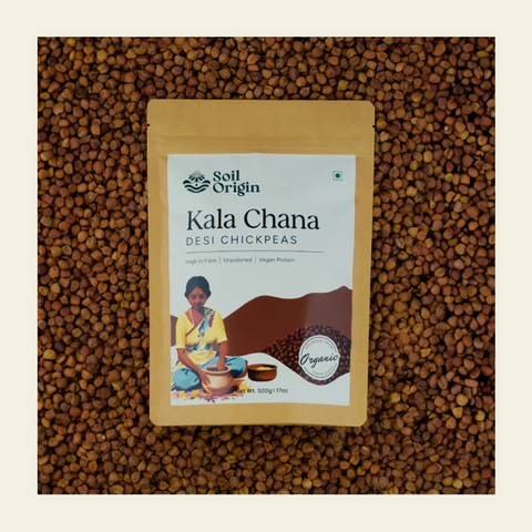 Soil Origin Black Chana (Desi Chana) | 500 gm