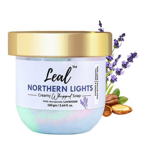 Leal Northern Lights Lavender Bath Cream Whipped Soap