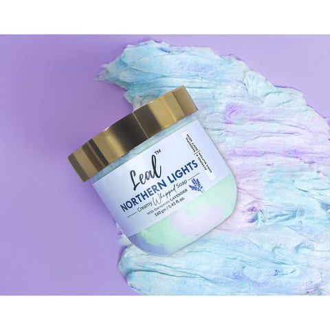 Leal Northern Lights Lavender Bath Cream Whipped Soap