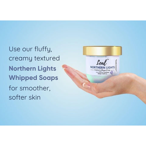 Leal Northern Lights Lavender Bath Cream Whipped Soap