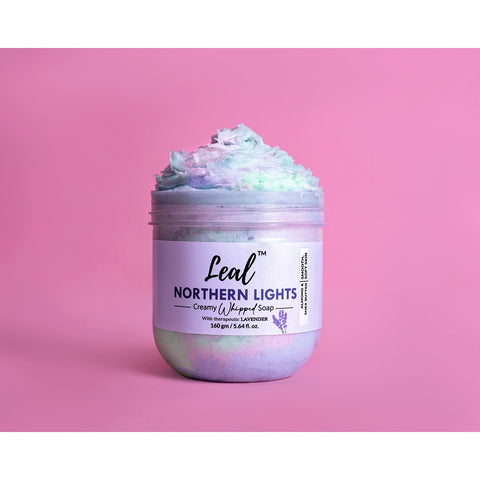 Leal Northern Lights Lavender Bath Cream Whipped Soap