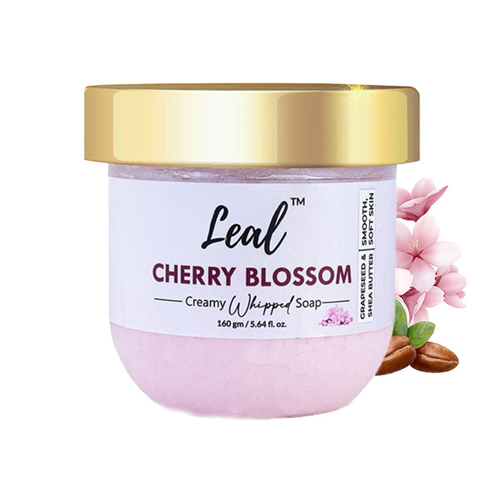 Leal Cherry Blossom Bath Cream Whipped Soap