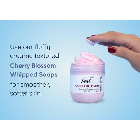 Leal Cherry Blossom Bath Cream Whipped Soap