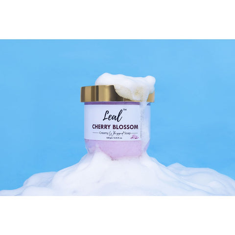 Leal Cherry Blossom Bath Cream Whipped Soap