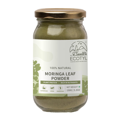 Ecotyl Moringa Leaf Powder | Natural Multi-Vitamin | Good for Hair & Skin | 180g