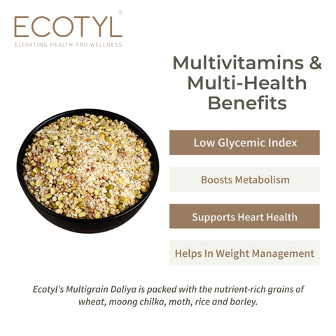 Ecotyl Multigrain Dalia | 5 Super Grains | Porridge | Easy to Make | 500g