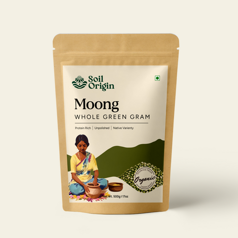 Soil Origin Whole Green Gram (Moong) | 500 gm