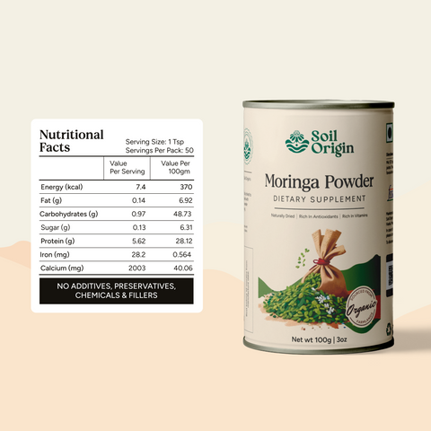 Soil Origin Moringa Powder | 100 gm