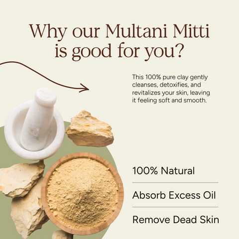 Soil Origin Multani Mitti Powder (Earth Fuller) | 100 gm