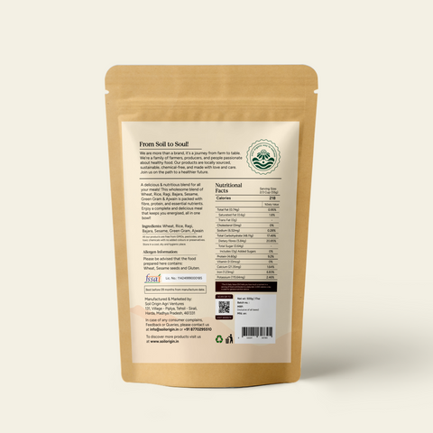 Soil Origin Multigrain Daliya | 500 gm