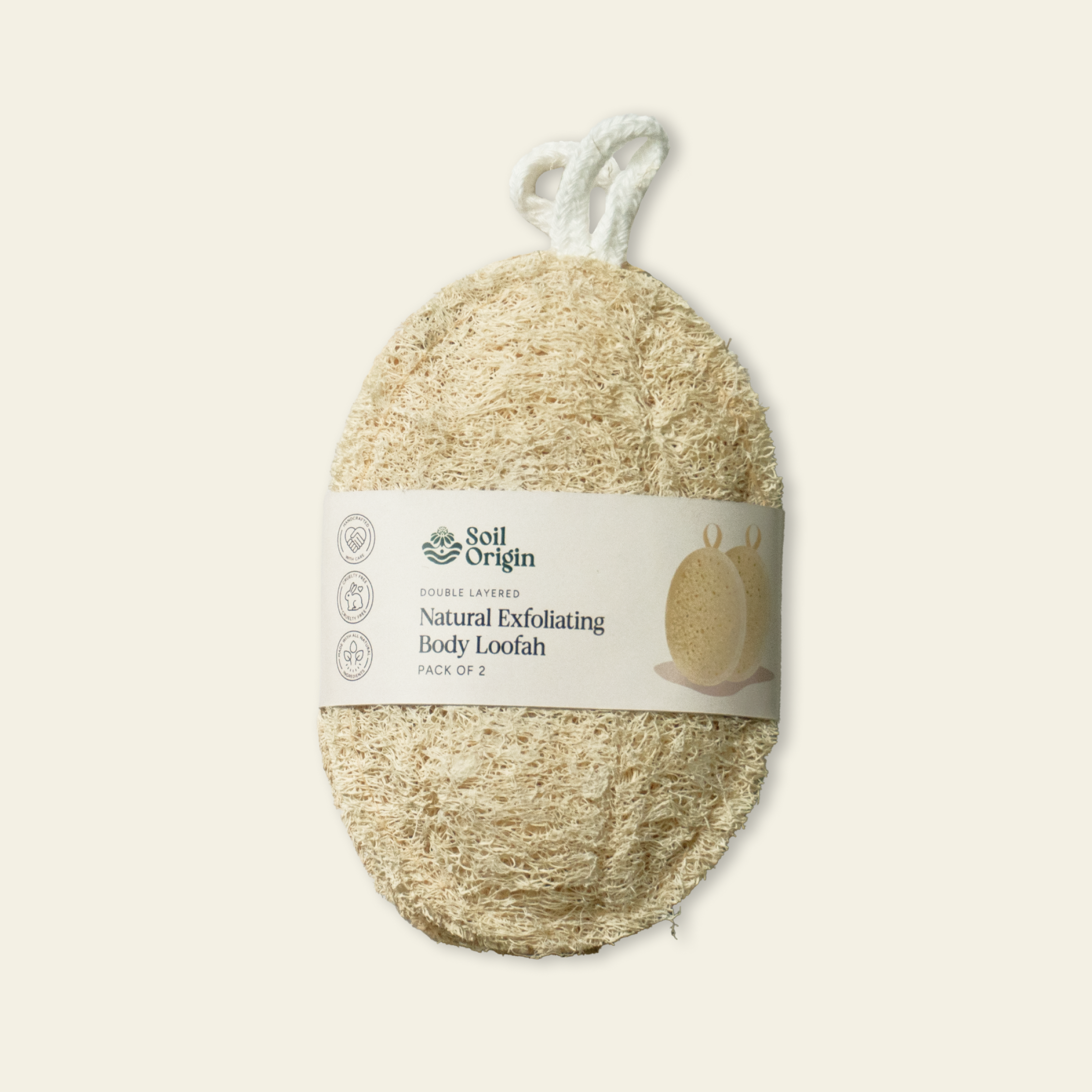 Soil Origin Natural Body Loofah | Set of 2