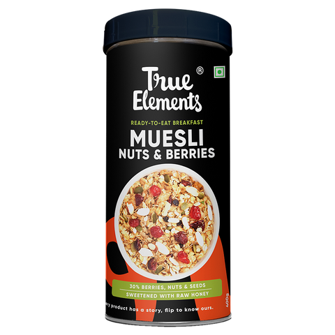 True Elements Muesli | Crunchy Nuts & Berries