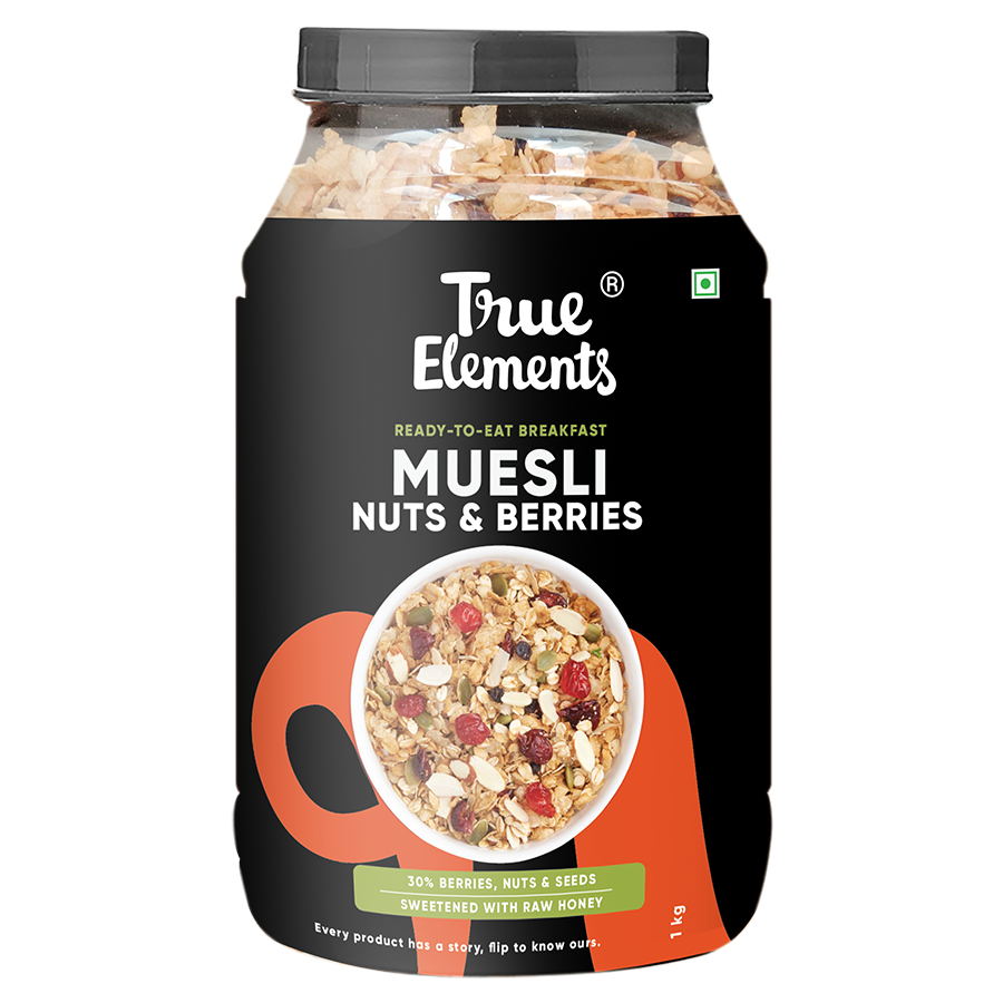 True Elements Muesli | Crunchy Nuts & Berries