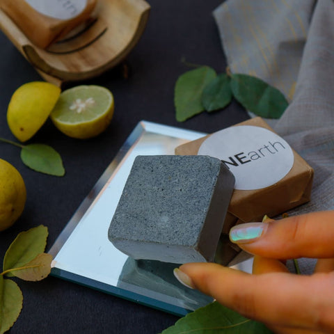 ONEarth Raw Charcoal & Lime Peel Shaving and Detox Bar