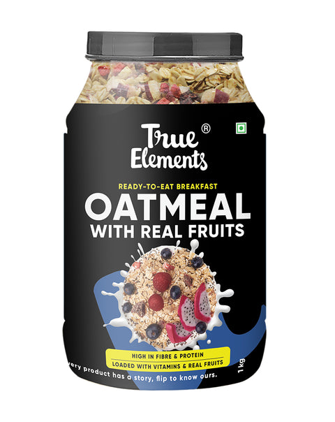 True Elements Whole Oatmeal with Chia and whole Fruits