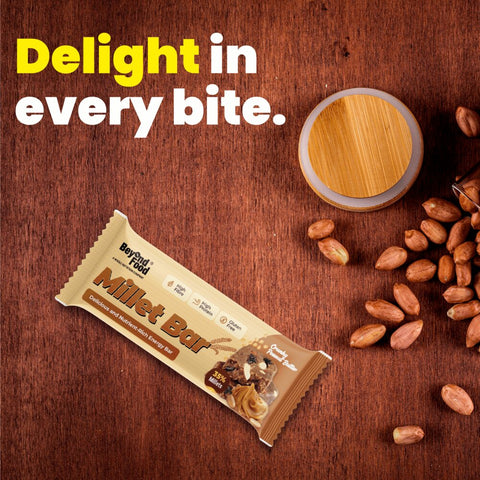 Beyond Food Millet Bar - Peanut Butter | Pack of 8 | 8x40g