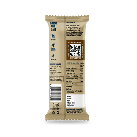 Beyond Food Meal Replacement Energy Bars - Peanut Butter | Pack of 6 | 6x50g