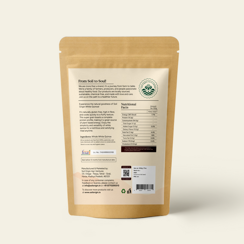 Soil Origin Quinoa Whole | 500 gm