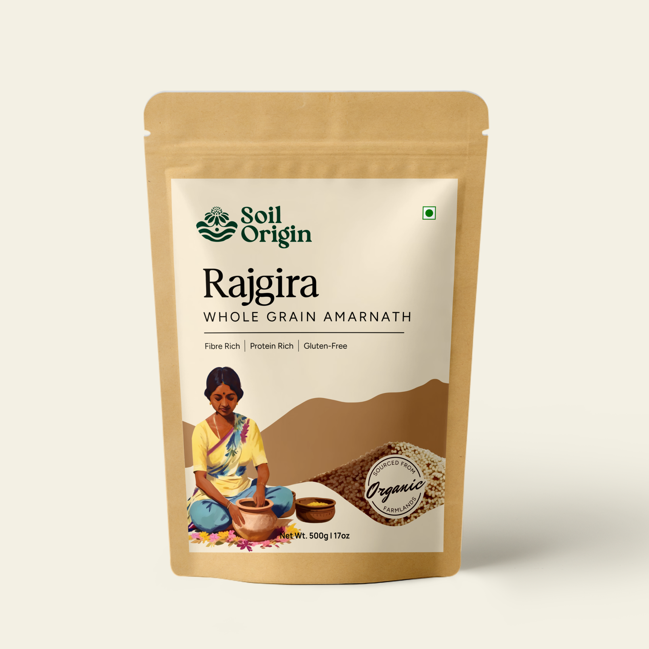 Soil Origin Rajgira Whole  (Amaranth) | 500 gm