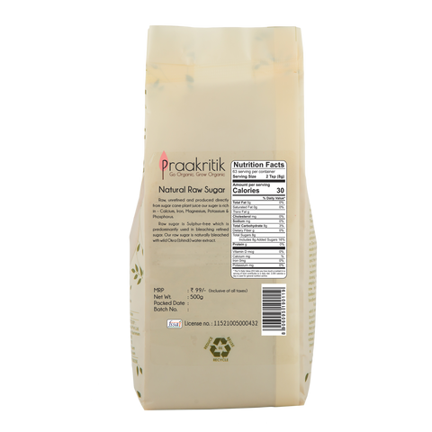 Praakritik Natural Raw Sugar | 500g