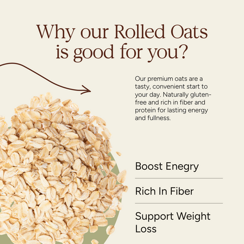 Soil Origin Rolled Oats | 500 gm