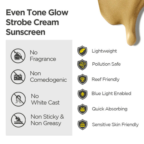 SunScoop Glow Even Tone Sunscreen SPF 50 PA++++ | Tinted Foundation-Like Finish | 45g