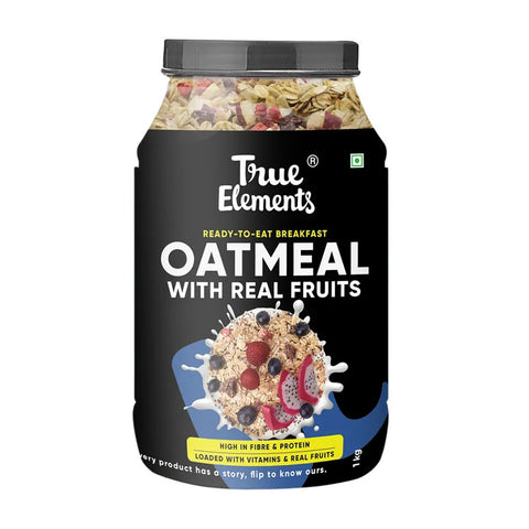 True Elements Whole Oatmeal with Chia and whole Fruits