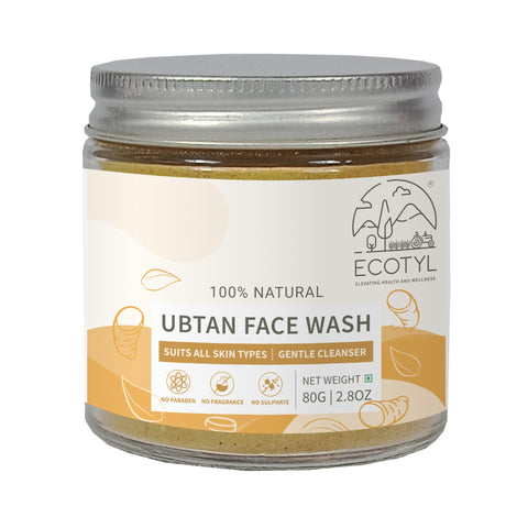 Ecotyl Ubtan Face Wash Powder | 100% Natural Gentle Cleanser | 80g