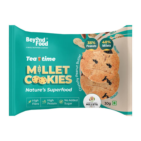 Beyond Food Millet cookies - Assorted | Pack of 12 | 12x30g