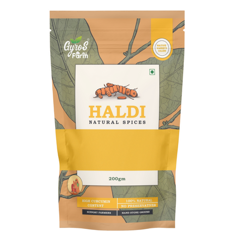 Gyros Farm | Hand Stone Ground Haldi 200g