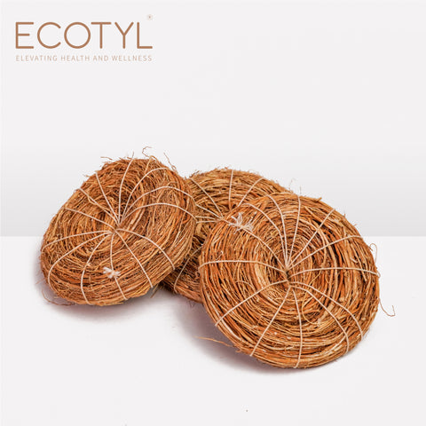 Ecotyl Vetiver Scrubber | Natural Body Loofah | Set of 3