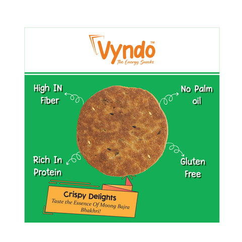 Vyndo | Moong Bajra Bhakhri | Pack of 3 | 600gm