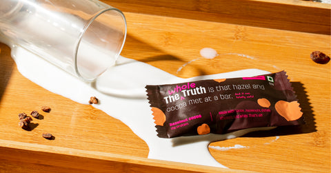 The Whole Truth - Hazelnut Cocoa Protein Bar with 12g Protein (Pack of 6) - No Added Sugar - No Added Flavour - No Preservatives - All Natural