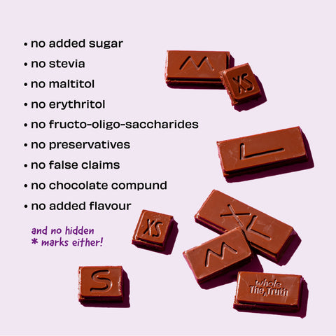 The Whole Truth Dark Chocolate | Almond Raisin | Pack of 3 | No Added Sugar, Only Dates | 47% Cocoa, 38% Dates, 15% Almond & Raisins