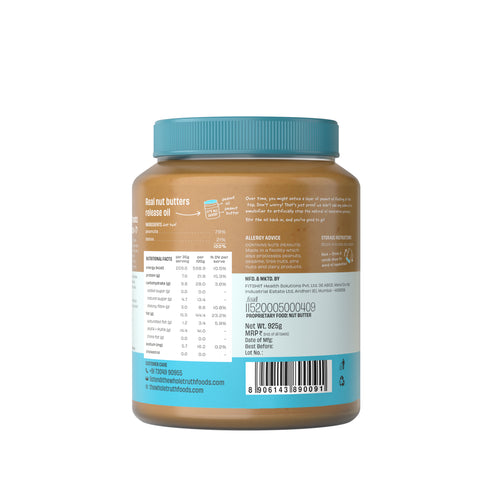 The Whole Truth - Peanut Butter With Dates (Sweetened) | Crunchy | No Added Sugar | No Artificial Sweeteners | No Palm Oil | Gluten Free | No Preservatives | 100% natural protein source