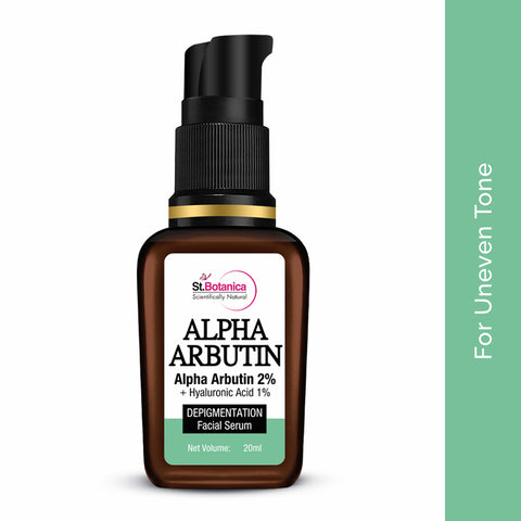 St.Botanica Alpha Arbutin 2% + Hyaluronic Acid 1% Depigmentation Face Serum, 20 ml