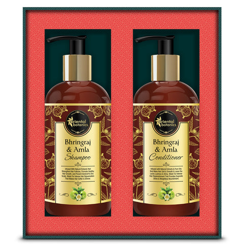 Oriental Botanics Bhringraj & Amla Hair Shampoo + Conditioner (300ml each)